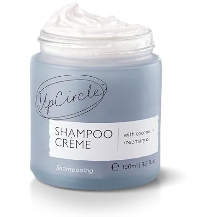 UpCircle Shampoo Crème with Rosemary Oil + Pink Berry – Gentle Formulation To Soothe + Cleanse – Coconut + Grapefruit oil – Natural, Vegan + Cruelty-Free - Image 1